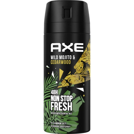 Axe Bodyspray Wild Mojito & Cedarwood 150ML 1 Axe Bodyspray Wild Mojito & Cedarwood 150ML