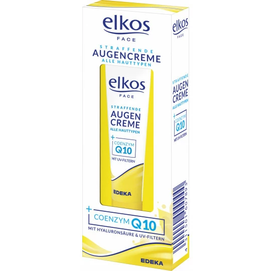 Elkos Straffende Augencreme + Coenzym Q10 15ML 1 Elkos Straffende Augencreme + Coenzym Q10 15ML