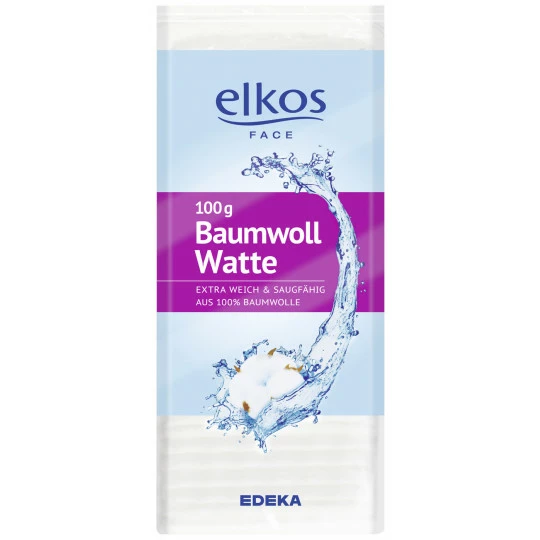 Elkos Baumwollwatte 100G 1 Elkos Baumwollwatte 100G
