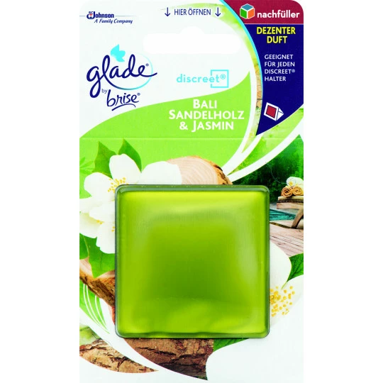 Glade® By Brise Discreet Bali Sandelholz & Jasmin Nachfüller 1ST 1 Glade® By Brise Discreet Bali Sandelholz & Jasmin Nachfüller 1ST