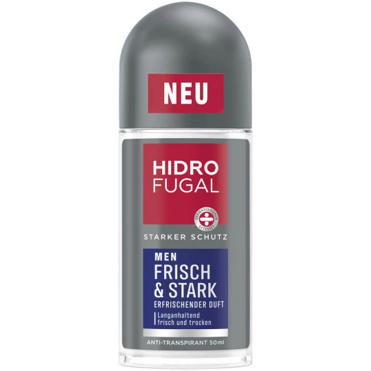 Hidrofugal Men Roll-on Frisch & Stark Anti-Transpirant 50ML 1 Hidrofugal Men Roll-on Frisch & Stark Anti-Transpirant 50ML