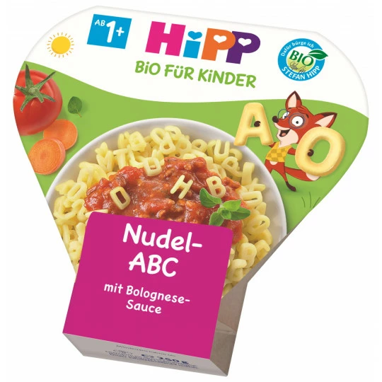 Hipp Bio Nudel-ABC Mit Bolognese Sauce Ab 1+ 250G 1 Hipp Bio Nudel-ABC Mit Bolognese Sauce Ab 1+ 250G