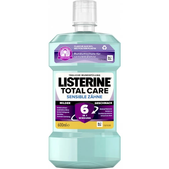 Listerine Total Care Sensible Zähne Mundspülung 600ML 1 Listerine Total Care Sensible Zähne Mundspülung 600ML
