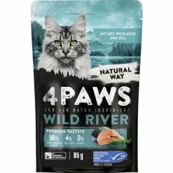 4 Paws Wild River Wildlachs Und Dill 85G