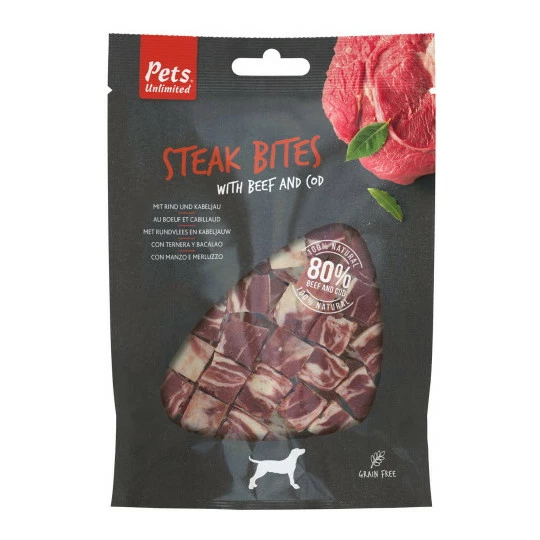 Pets Unlimited Steak Bites 100G 1 Pets Unlimited Steak Bites 100G