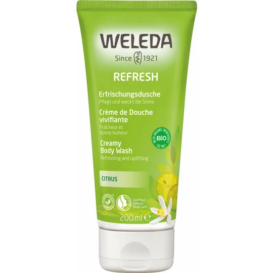 Weleda Refresh Citrus Erfrischungsdusche 200ML 1 Weleda Refresh Citrus Erfrischungsdusche 200ML